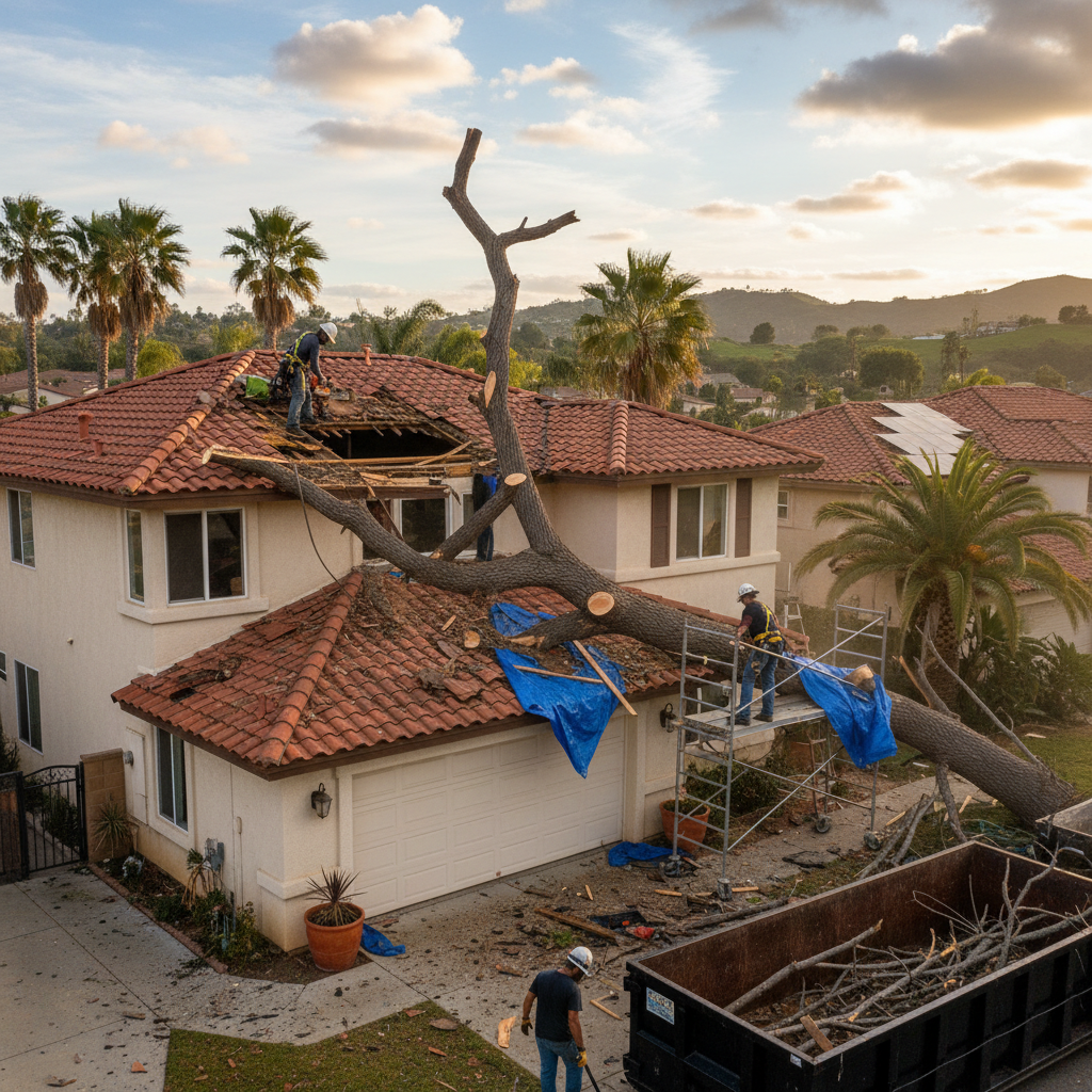 Storm Damage Restoration in Chula Vista